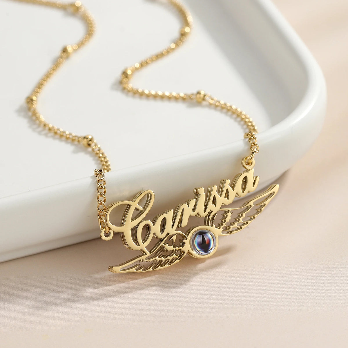 Angel Photo Necklace