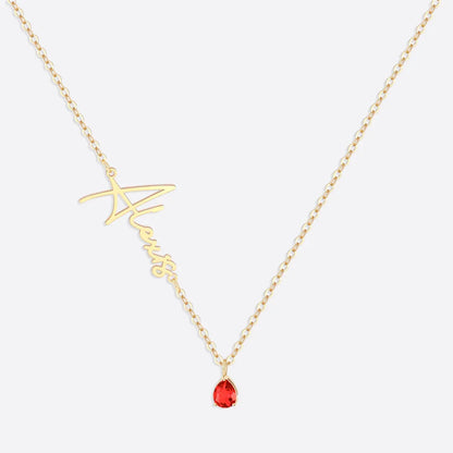 Custom Birthstone Necklace