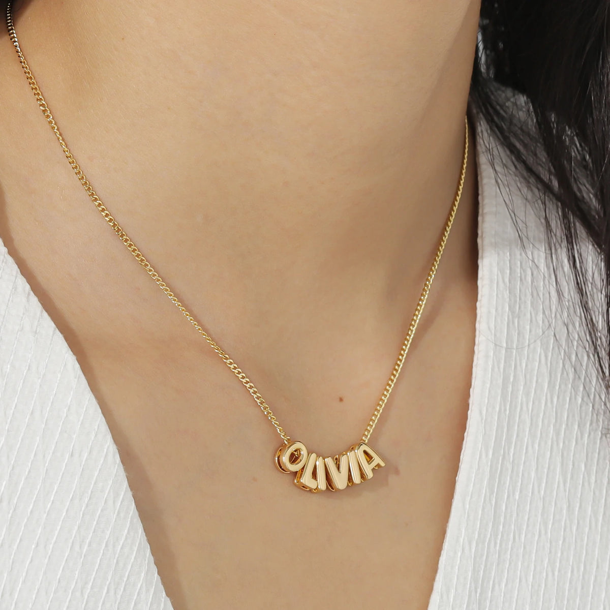 Personalized Puff Necklace